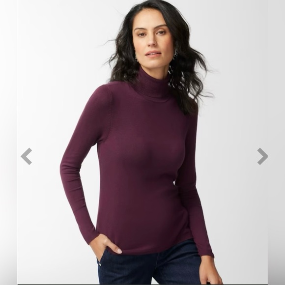 Chico's Sweaters - NEW* Chico's Soft Plum Boysenberry Purple Eco Vero Turtleneck Sweater *NWT 4 XXL
